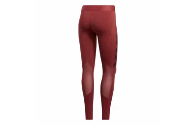 Adidas Originals (wmns) Adidas Ask Bos T Sports Running Leggings Red In Burgundy