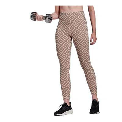Adidas Originals (wmns) Adidas Hyperglam Training Graphic Tights 'pink' In Multi