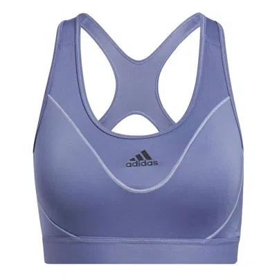 Adidas Originals (wmns) Adidas Believe This Medium-support Reflective Bra 'purple'