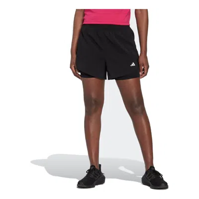 Adidas Originals (wmns) Adidas Aeroready Made For Training Minimal Two-in-one Shorts 'black'