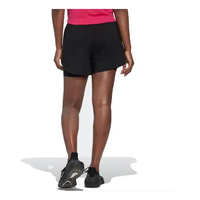 Adidas Originals (wmns) Adidas Aeroready Made For Training Minimal Two-in-one Shorts 'black'