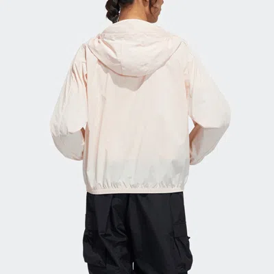 Adidas Originals (wmns) Adidas Sports Woven Zipper Hooded Long Sleeves Pink Jacket