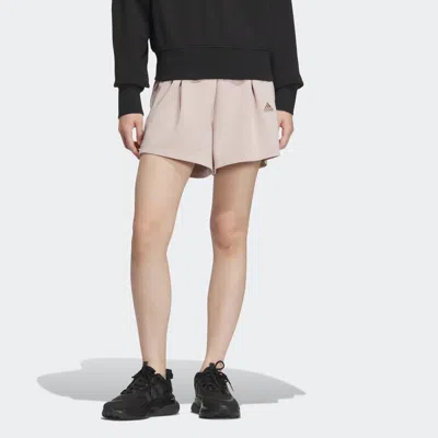Adidas Originals (wmns) Adidas Future Of Tech Knit Shorts 'skin' In Neutral