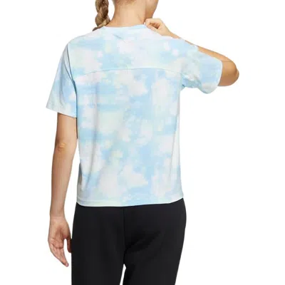 Adidas Originals (wmns) Adidas Met Aop T-shirt 'white Blue' In Multi
