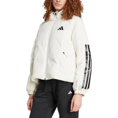 Adidas Originals (wmns) Adidas Cold.rdy Fw24 Puff Down Jacket Asia Sizing 'white'