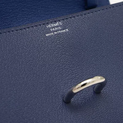 Pre-owned Hermes Bleu Saphir Chain/shoulder Wallet () In Blue