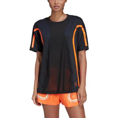 Adidas Originals (wmns) Adidas By Stella Mccartney Truepace Running Loose T-shirt 'black Orange' In Multi