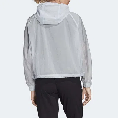 Adidas Originals (wmns) Adidas Athletics Cropped Wind.rdy Windbreaker Jacket Asia Sizing 'white'