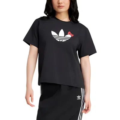 Adidas Originals (wmns)  Hello Kitty T-shirt Asia Sizing 'black White' In Multi