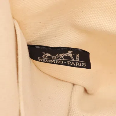 Pre-owned Hermes Blue Ivory Canvas Tote Bag ()