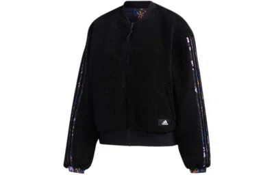 Adidas Originals (wmns) Adidas Cny Mic Bomber Series Double Sided Aviator Jacket In Blue