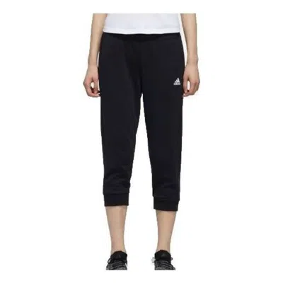 Adidas Originals (wmns) Adidas 3/4 Knitted Pants 'black' In Animal Print