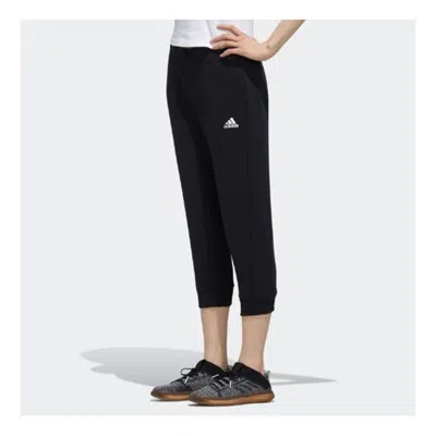 Adidas Originals (wmns) Adidas 3/4 Knitted Pants 'black' In Animal Print