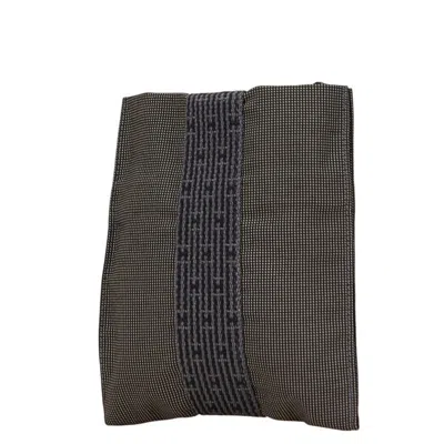 Pre-owned Hermes Her Line Black Gray Canvas Pochette Shoulder Bag () In Multi