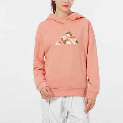 Adidas Originals (wmns) Adidas Camouflage Logo Printing Hoodie Orange