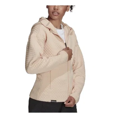 Adidas Originals (wmns) Adidas Z.n.e. Sportswear Full Zip Hoodie 'pink' In Neutral