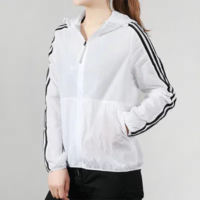 Adidas Originals (wmns) Adidas Hooded Windbreaker Jacket White