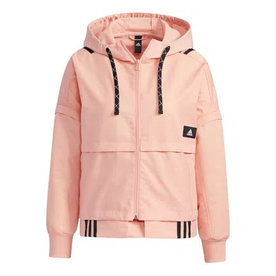 Adidas Originals (wmns) Adidas Str Jkt Light Detachable Sleeve Sports Pink Red Jacket