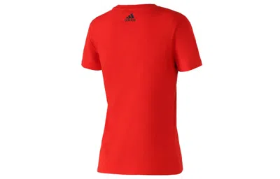 Adidas Originals (wmns) Adidas Foil Sports Stylish Round Neck Short Sleeve Red