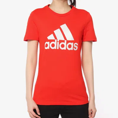 Adidas Originals (wmns) Adidas Foil Sports Stylish Round Neck Short Sleeve Red