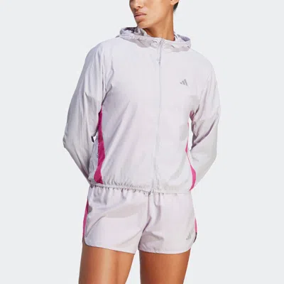 Adidas Originals (wmns) Adidas Run It Windbreaker Jackets 'purple' In Pink