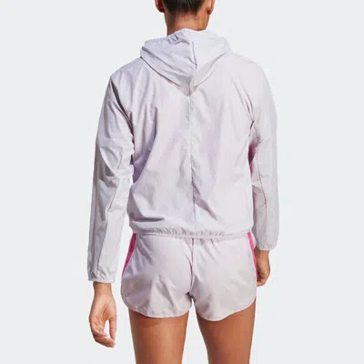Adidas Originals (wmns) Adidas Run It Windbreaker Jackets 'purple' In Pink