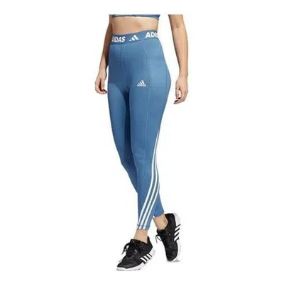 Adidas Originals (wmns) Adidas Techfit 3-stripes Long Gym Tights 'blue'