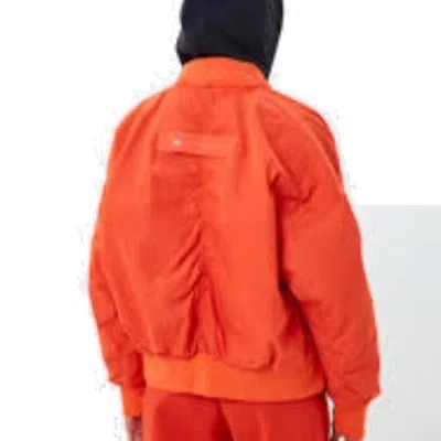 Adidas Originals (wmns) Adidas By Stella Mccartney Bomber Jacket 'orange' In Red