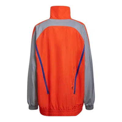 Adidas Originals (wmns) Adidas By Stella Mccartney Color Blocked Track Jacket 'orange Grey' In Multi