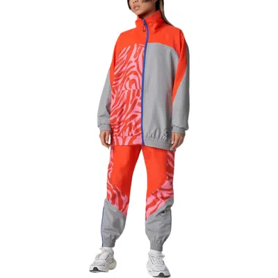 Adidas Originals (wmns) Adidas By Stella Mccartney Color Blocked Track Jacket 'orange Grey' In Multi