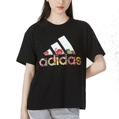 Adidas Originals (wmns) Adidas Flower Graphic T-shirt 'black White'