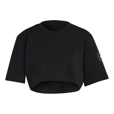 Adidas Originals (wmns) Adidas By Stella Mccartney Future Playground Cropped T-shirt 'black'