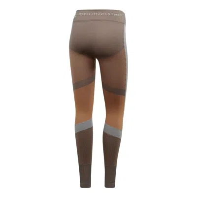 Adidas Originals (wmns) Adidas Stella Mccartney Running Leggings Asia Sizing 'olive Green' In Brown