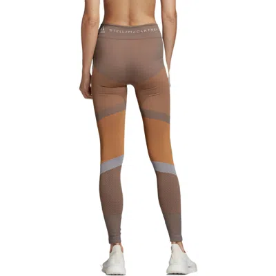 Adidas Originals (wmns) Adidas Stella Mccartney Running Leggings Asia Sizing 'olive Green' In Brown