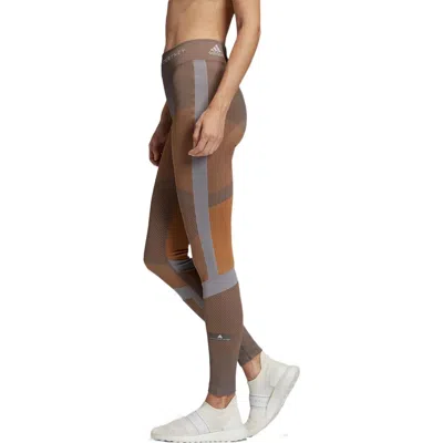 Adidas Originals (wmns) Adidas Stella Mccartney Running Leggings Asia Sizing 'olive Green' In Brown
