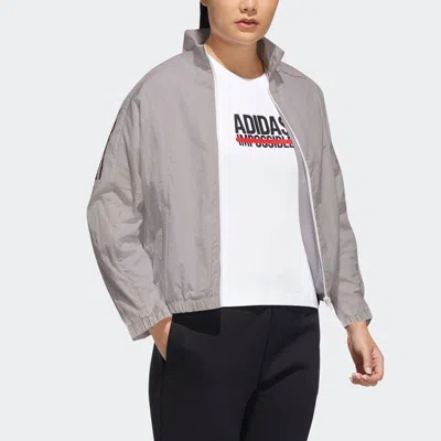Adidas Originals (wmns) Adidas Side Stripe Casual Sports Jacket Gray