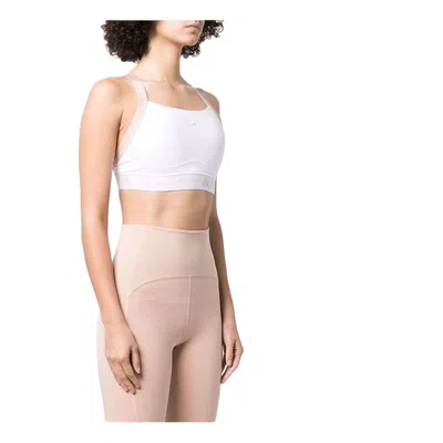 Adidas Originals (wmns) Adidas By Stella Mccartney Truepurpose Medium Support Bra 'white Beige' In Multi