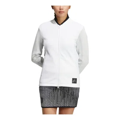 Adidas Originals (wmns) Adidas Aeroknit Fabric Mix Long Sleeve Full Zip Jacket 'white'