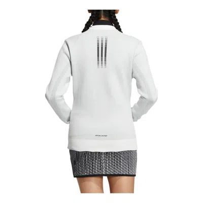 Adidas Originals (wmns) Adidas Aeroknit Fabric Mix Long Sleeve Full Zip Jacket 'white'