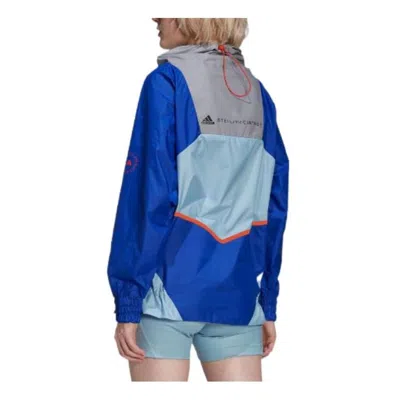 Adidas Originals (wmns) Adidas By Stella Mccartney Wind.rdy Loose Fit Training Half Zip Jacket 'blue'