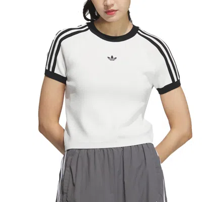 Adidas Originals Women's Originals Adicolor 3-stripes Baby T-shirt In Yellow