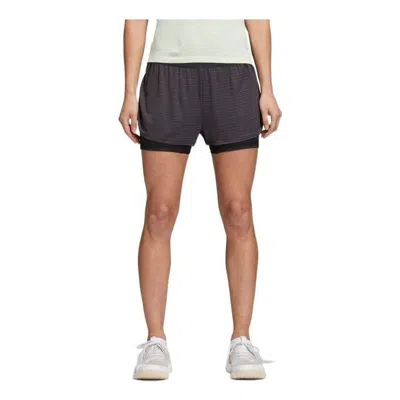 Adidas Originals (wmns) Adidas Two-in-one Chill Shorts Asia Sizing 'black' In Brown