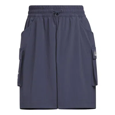 Adidas Originals (wmns) Adidas Sportswear Shorts 'hidden Blue' In Purple