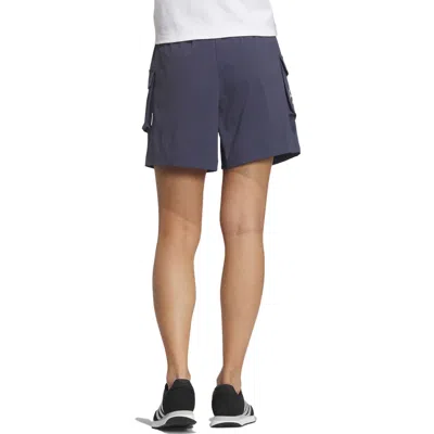 Adidas Originals (wmns) Adidas Sportswear Shorts 'hidden Blue' In Purple