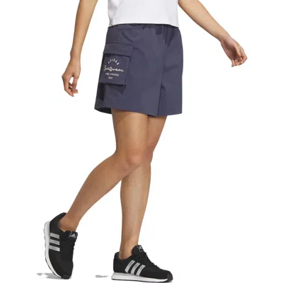 Adidas Originals (wmns) Adidas Sportswear Shorts 'hidden Blue' In Purple