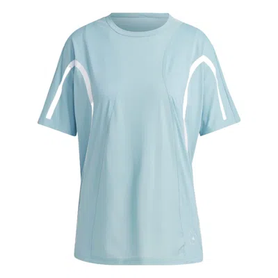 Adidas Originals (wmns) Adidas By Stella Mccartney Truepace Running Loose T-shirt 'blue White' In Multi
