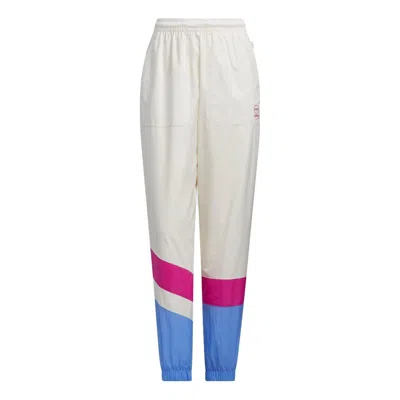 Adidas Originals (wmns) Adidas Woven Vbe Pants 'white Pink' In Neutral
