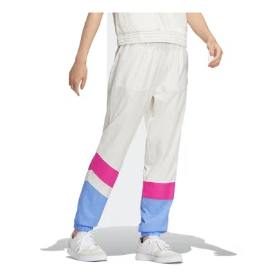 Adidas Originals (wmns) Adidas Woven Vbe Pants 'white Pink' In Neutral