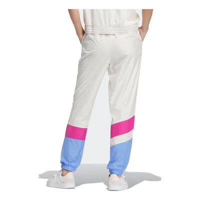 Adidas Originals (wmns) Adidas Woven Vbe Pants 'white Pink' In Neutral