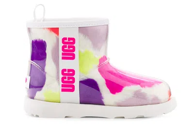 Ugg (wmns)  Classic Clear Mini Party Spots Boot 'white' In Multi